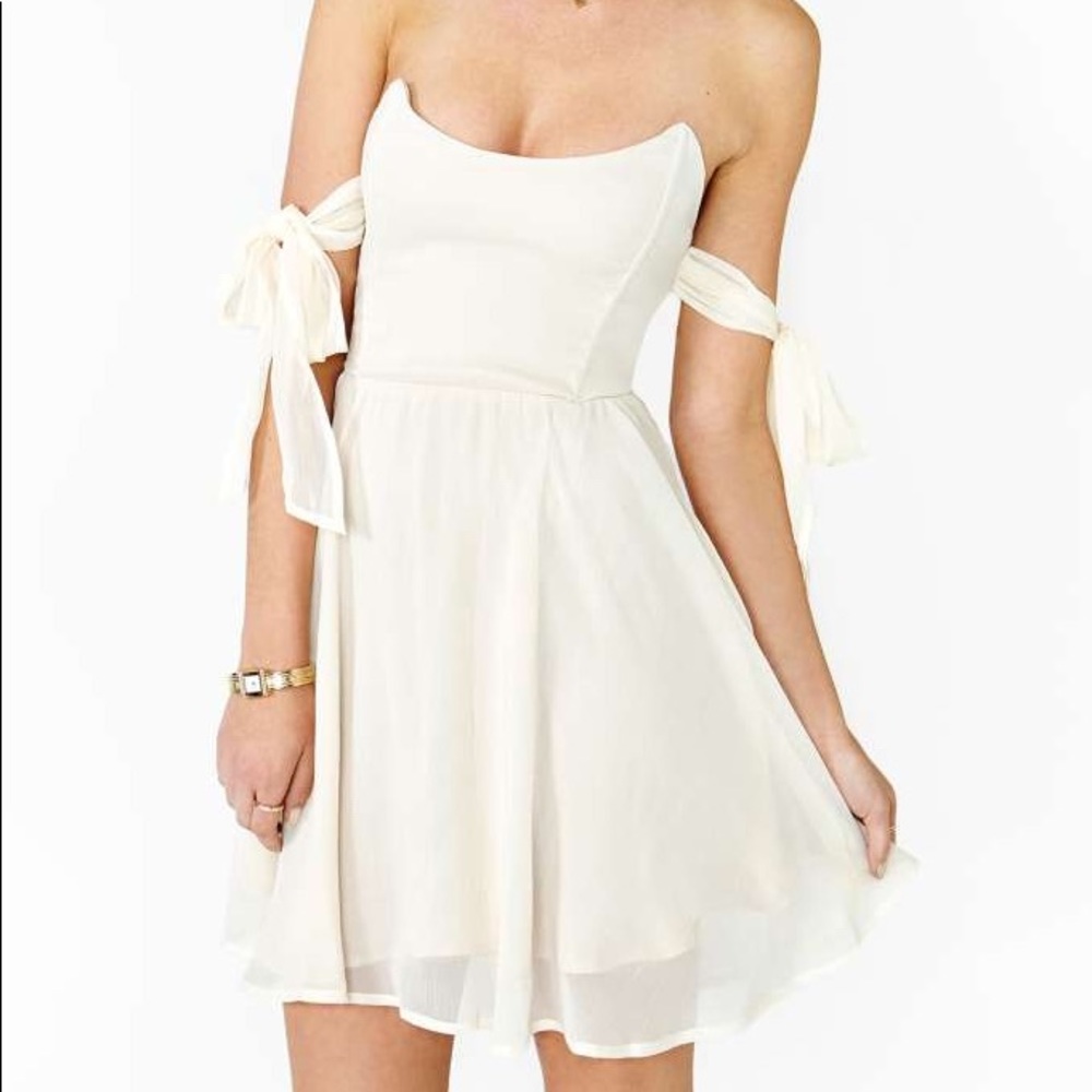 For Love and Lemons Kiss Me Strapless Dress